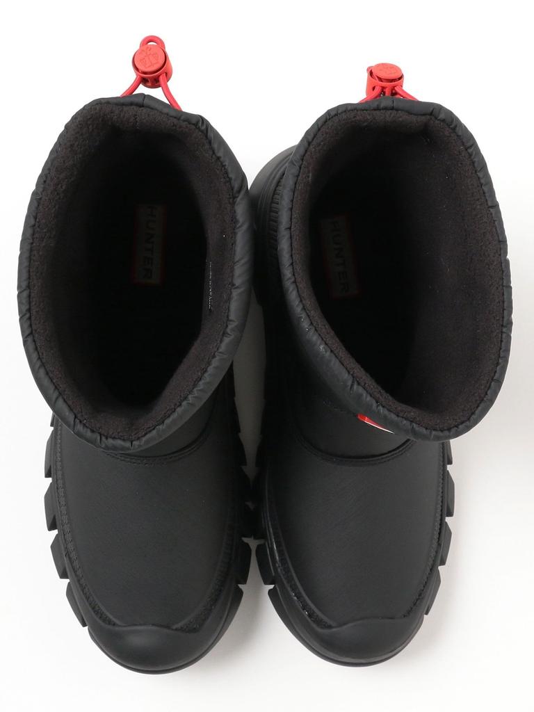 [Eagsouni] Women’s Snow Boots, Water-Repellent, Anti-Slip, Warm Lined, 3E Wide (25.0 Cm / Black / Short Boots)