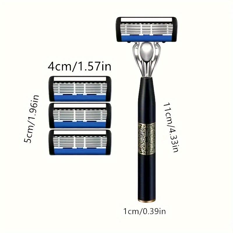 7-Layer Shaver Blade Manual Razor with Replaceable Blades No Skin Damage Blades Shaver Resistant Water Wash Shaver