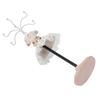 Jewelry Stand Display Earrings Necklace Storage Polyresin Doll Holder with Rotatable