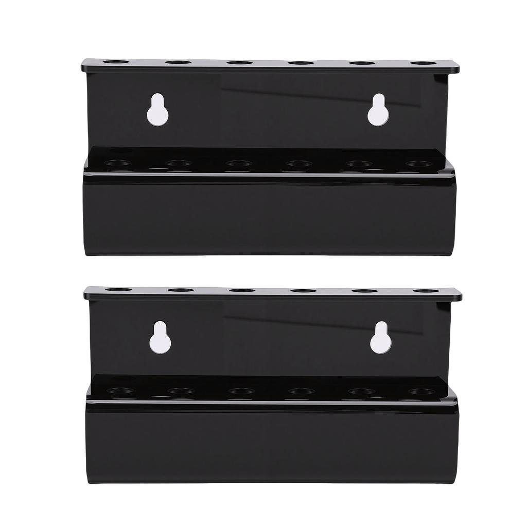 2 Stück Acryl-Pfeilhalter Wandhalter Stilvolles Pfeilaufbewahrungsregal Ausstellungsständer für Heimspielzimmer Schwarz