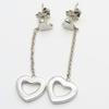 Used TIFFANY&Co. Pierce Heart Link Drop Swing Silver925 3.9g Silver Shake