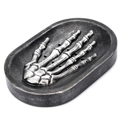 Portasapone a Mano Scheletro Halloween Bagno Scarico Porta Sapone Per el Palestra Doccia Porta Sapone Portatile Vassoio Decorativo