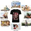 Valentine's Day Bigfoot With Roses Heart String Lights Tee Pure cotton T-shirt
