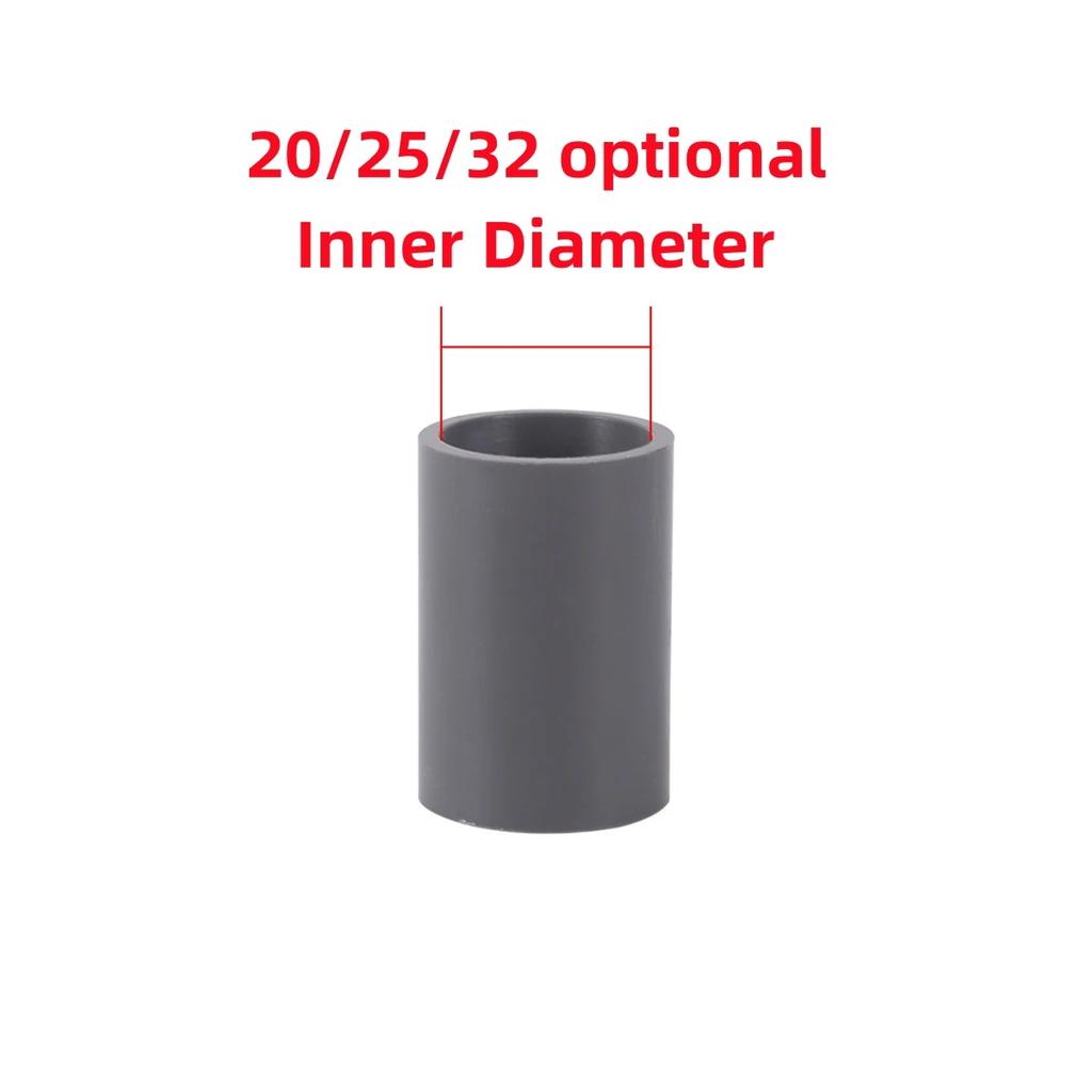 20/25/32mm PVC Gerader Verbinder 2-Wege-Verbindung Gartenbewässerung Aquarium Fischbecken Rohradapter Fittinge Weiß Grau Blau 5 Stück