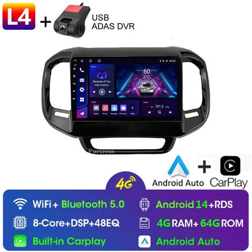 Android14 Auto Car Radio For FIAT Toro 2017 - 2021 Multimedia Navigation GPS 4G WIFI Carplay Player Carplay Stereo 2Din DVD