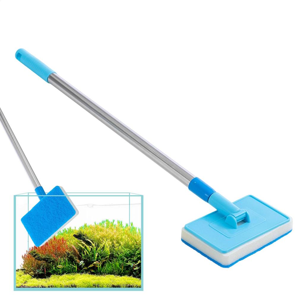 Fish Tank Cleaning Brush Retractable  Long Handle Cleaning tools  Algae Removal  Aquarium Fish Tank Glass Plant Cleaning  Brush