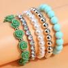 5 pièces bohème fleur perle Bracelets pour femme nouveau Boho cristal charme multicouche Bracelets Bracelets femme Vintage bijoux cadeaux