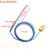 LUJINXUN WRNK-191 Bendable Probe Type K Armoured Thermocouple Sensor Wire Dia.1-5mm 100-500mm Temperature Range 0-1100 Degree 1P