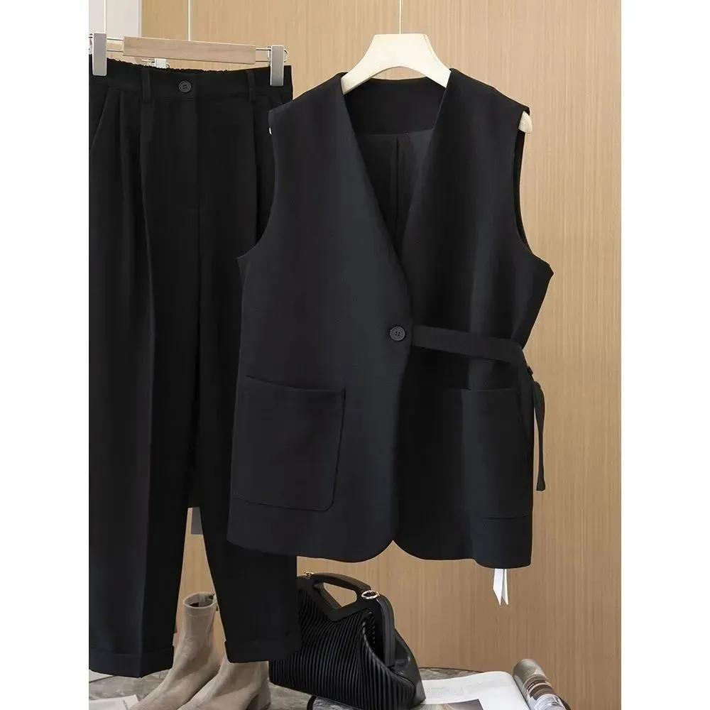 Ladies Spring Autumn Sleeveless Comfortable Vest Coat Women's Suit Vest Loose Casual Lady Waistcoat