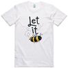 T Shirt Cute Let It Bee Design Regular Fit Cotton Tee