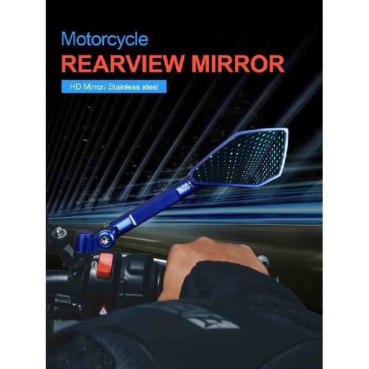 Universal Motorcycle Rear View Mirrors CNC Aluminum Handlebar Side Mirrors For MT07 MT09 MT10 MSX125 CB1000R Moto