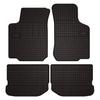 Dywaniki Samochodowe Gumowe Do: Volkswagen New Beetle Coupe, Cabrio (1997-2020) - Czarne, Dopasowane