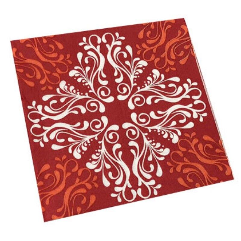 Einweg-Partyservietten, doppellagig, 20 Stück/Packung, frische Waldmuster