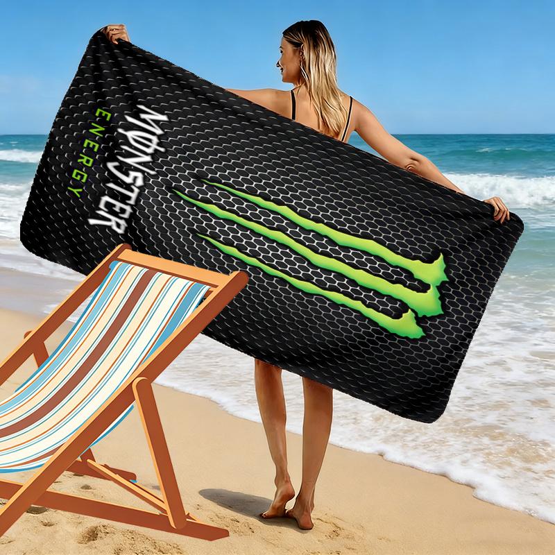 Monster Energy Towel, Large Soft Quick Dry Towel for Beach Camping Swimming