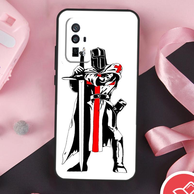 Christian Templar Knights Case For Xiaomi 15 Ultra Mi 13 14 11T 12T 13T 14T Pro POCO X7 Pro X3 X5 X6 F5 F6 F7 Cover