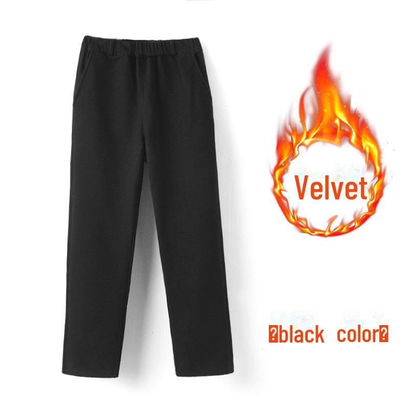 Warm Winter Khaki School Uniform Pants for Boys & Girls - Navy Blue