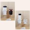 Dormitory Cup Organizer Wall-mounted Bottle Rack Foldable Wall Mounted Cup Holder Desk Organizer for Home Office Space Saving