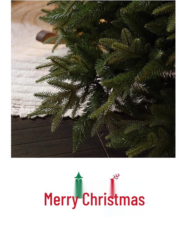 Large Artificial Christmas Tree with Dense PE and Lights - 2025 Children's Decorative Ornaments