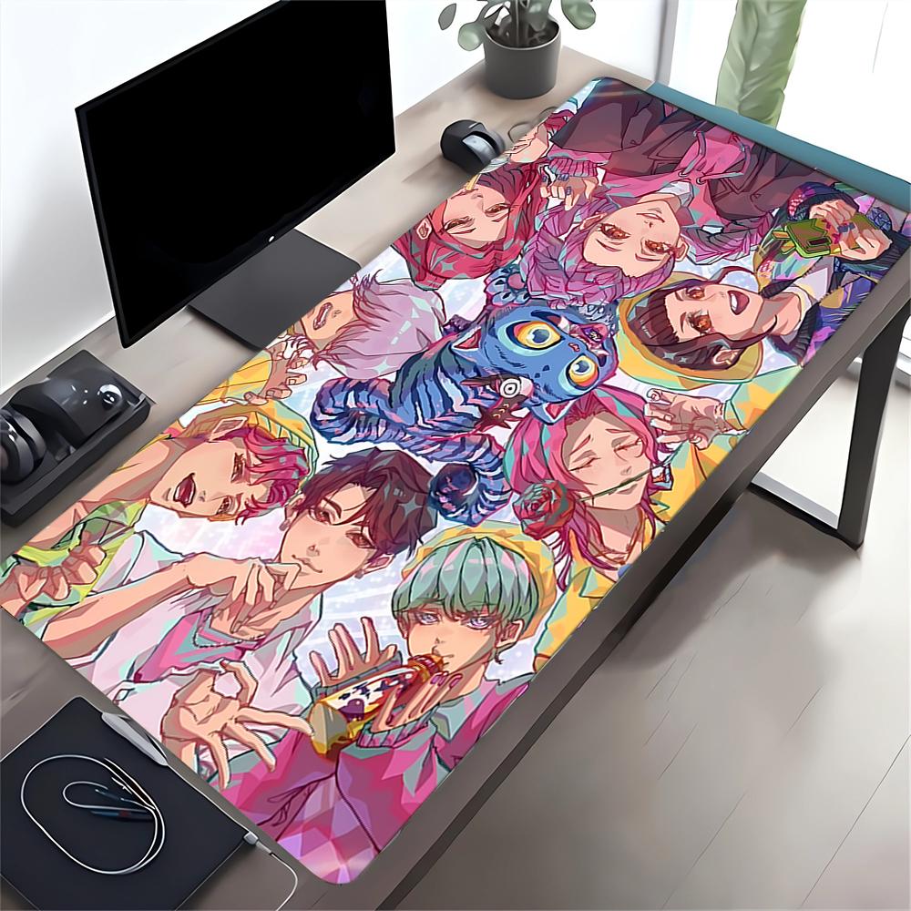 Colorful Fantasy Characters Large Gaming Mouse Pad Nonslip Rubber Base Waterproof Desk Mat For Office Pc Laptop