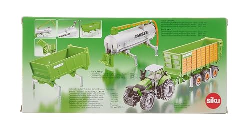 BorneLund SIKU Deutz Tractor & JOSKIN Trailer Set 1/87 Scale SK1848