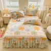Gonna da letto principessa spazzolata in stile coreano - Copertura Simmons ispessita a doppio lato
