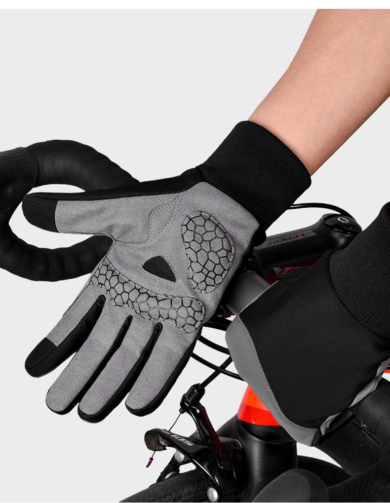 Touchscreen Warm Winter Cycling Gloves - Anti-Slip, Wear-Resistant for Outdoor Sports & Road Biking