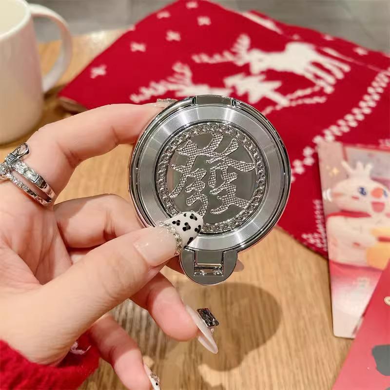 Universal 3D Fortune Ring Stand Phone Case: New Year Edition