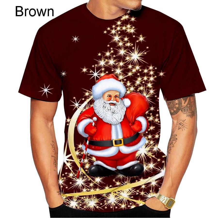 New Fashion Christmas Eve 3d Printed T-shirt Casual Short Sleeve T-shirt for Both Men and Women