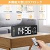 Digitale Uhr Wanduhr Groß 16 Zoll LED Uhr Wecker Große Ziffern Dimmbares Display Fernbedienung Energiesparend USB-Anschluss Wohnzimmer