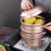 ZISIZ Colorful Stainless Steel Steamer Pot