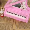 Heart Shape Dancing Ballerina Music Box PLastic Jewellery Box  Carousel Hand Crank Music Box Mechanism Gift For Valentine's Day