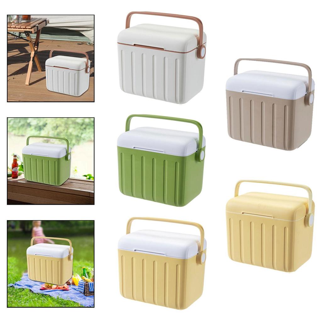 6L Insulated Cooler Box Personal Beverage Storage Organizer for Home Travel Barbecue Party - Cold/Heat Preservation