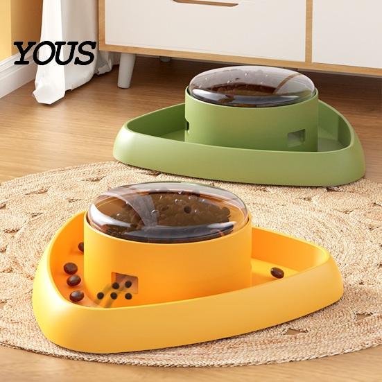 Interactive Dog Feeder Triangular Treat Dispenser, Slow Toy, Reward Cat Food Toy Training Fun Puzzle for Dogs Cats Mental Stimulation Pet