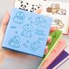Square Notebook Small Book Cartoon Square Square Book Portable Mini Pocket Book Stamped Book Girl Heart Diary