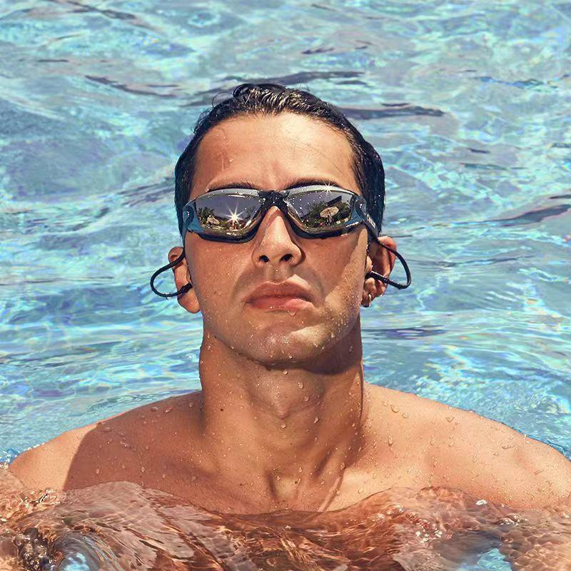 Swimming Goggles Adult Pool Glasses Anti Fog Men Women UV Protection Optical Waterproof Swim Eyewear with Earplugs2