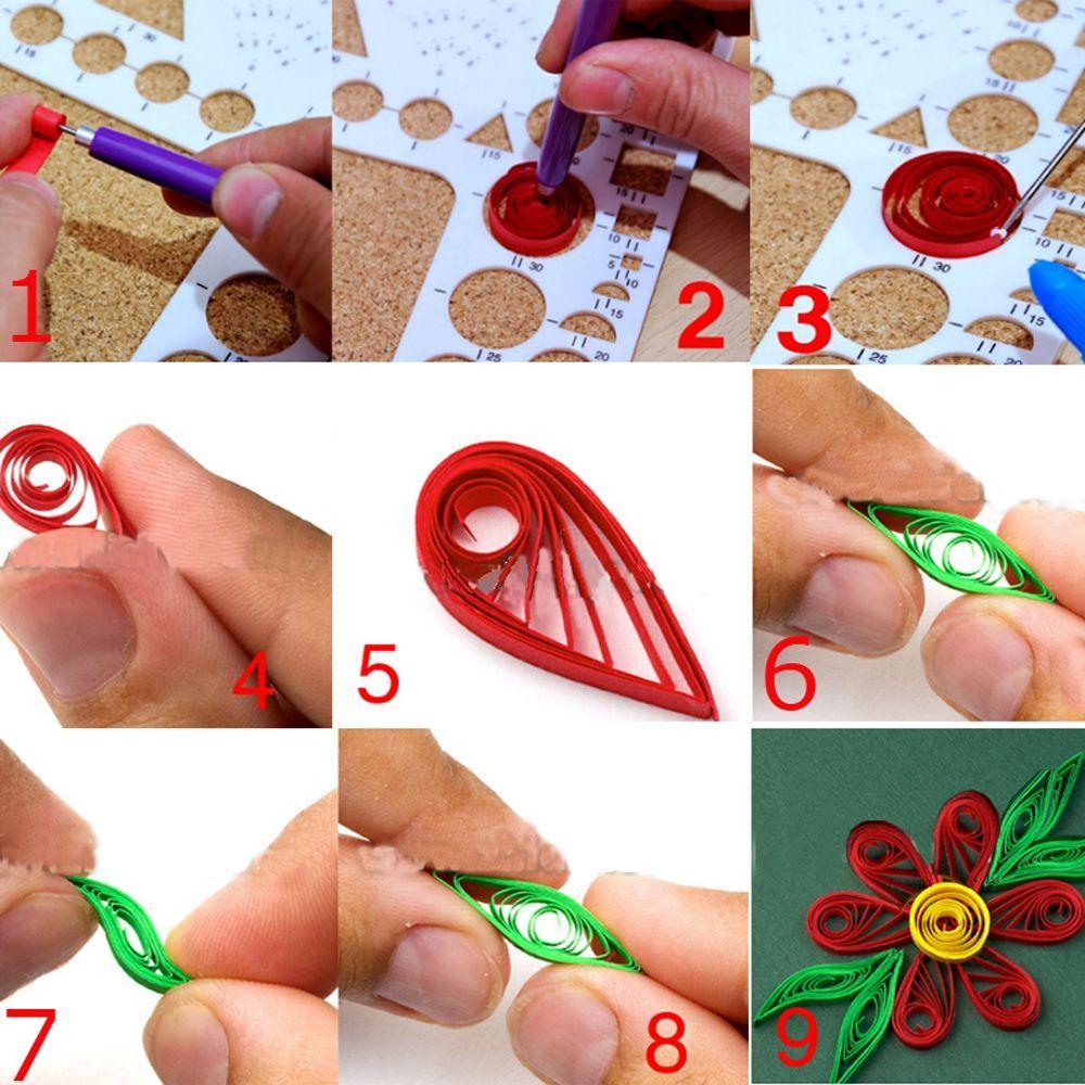 3/5/7/10mm Kreatives DIY Handwerk Handgemacht Einfarbige Origami Werkzeug Quilling Papier