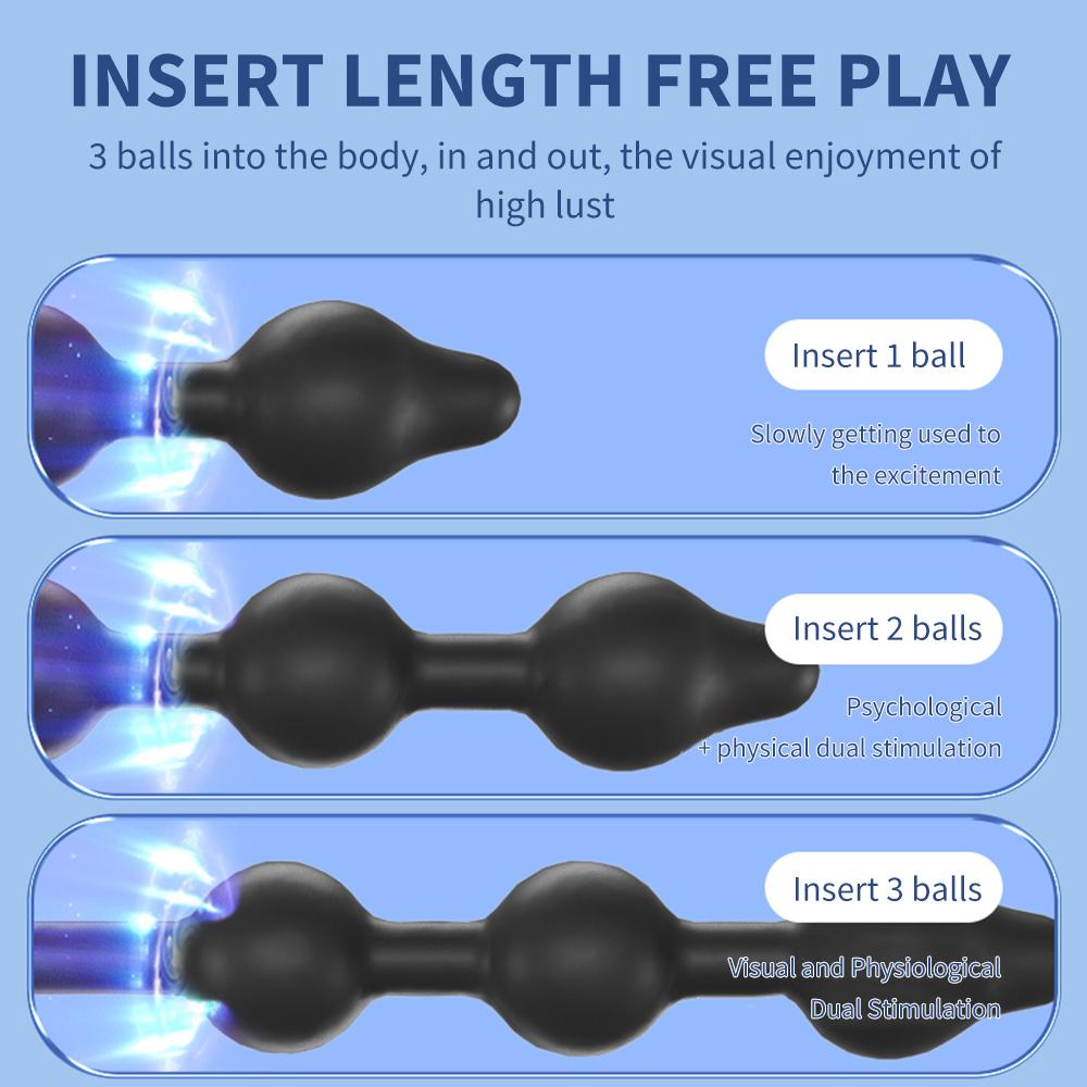 Plugue anal inflável expansível, bomba vibradora, dilatador anal bdsm, brinquedo sexual, massagem de próstata gay para ampliação do ânus por bomba