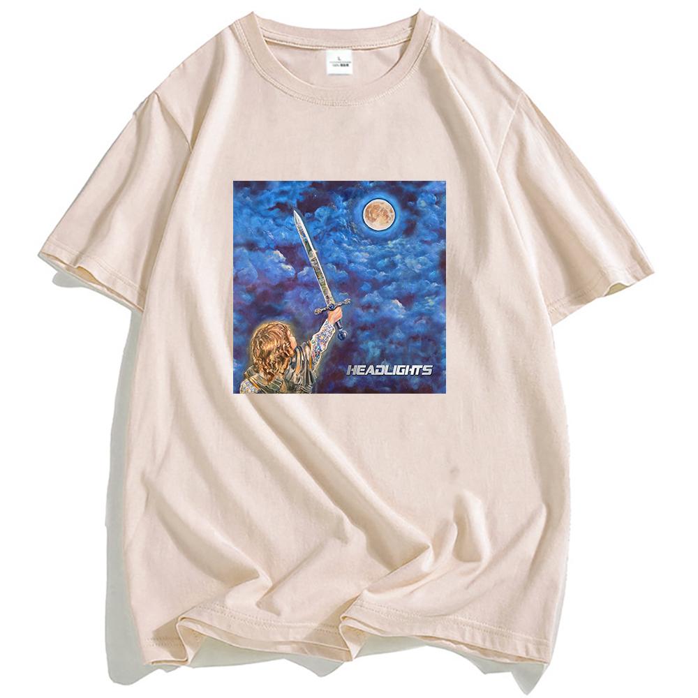 ALEX G Tričko s oknem Světlomety Album Potisk Trička Léto Krátký rukáv Volné Tričko O-výstřih Móda Pánské Dámské Oblečení