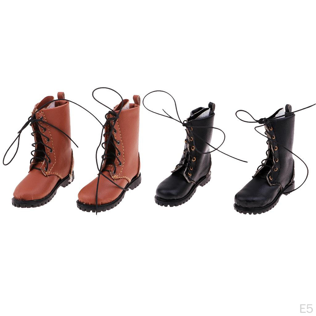 1/6 Scale Fashion Long Boots Shoes for 12 inch Male and Female Action