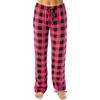 Women's Plaid Elastic Drawstring Wide-Leg Pajama Pants
