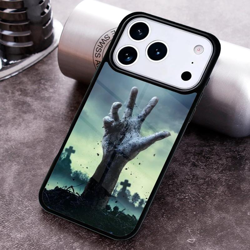 Zombie Hand Dead Halloween Phone Case For iPhone 17,16e,15,14,13,12,11,Mini,Pro,MAX Soft Silicone Cover