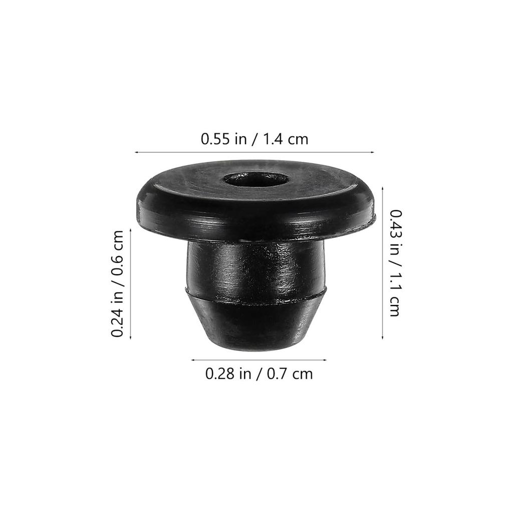 Alipis Floor Jack Rubber Plug Set of 5 1.4cm Oil