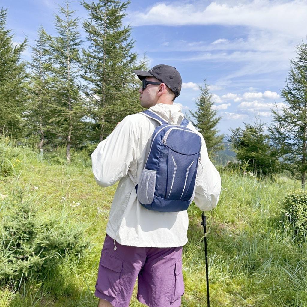 Outdoor Color Patchwork Backpack Folding Lightweight Hiking Cycling Waterproof Backpack