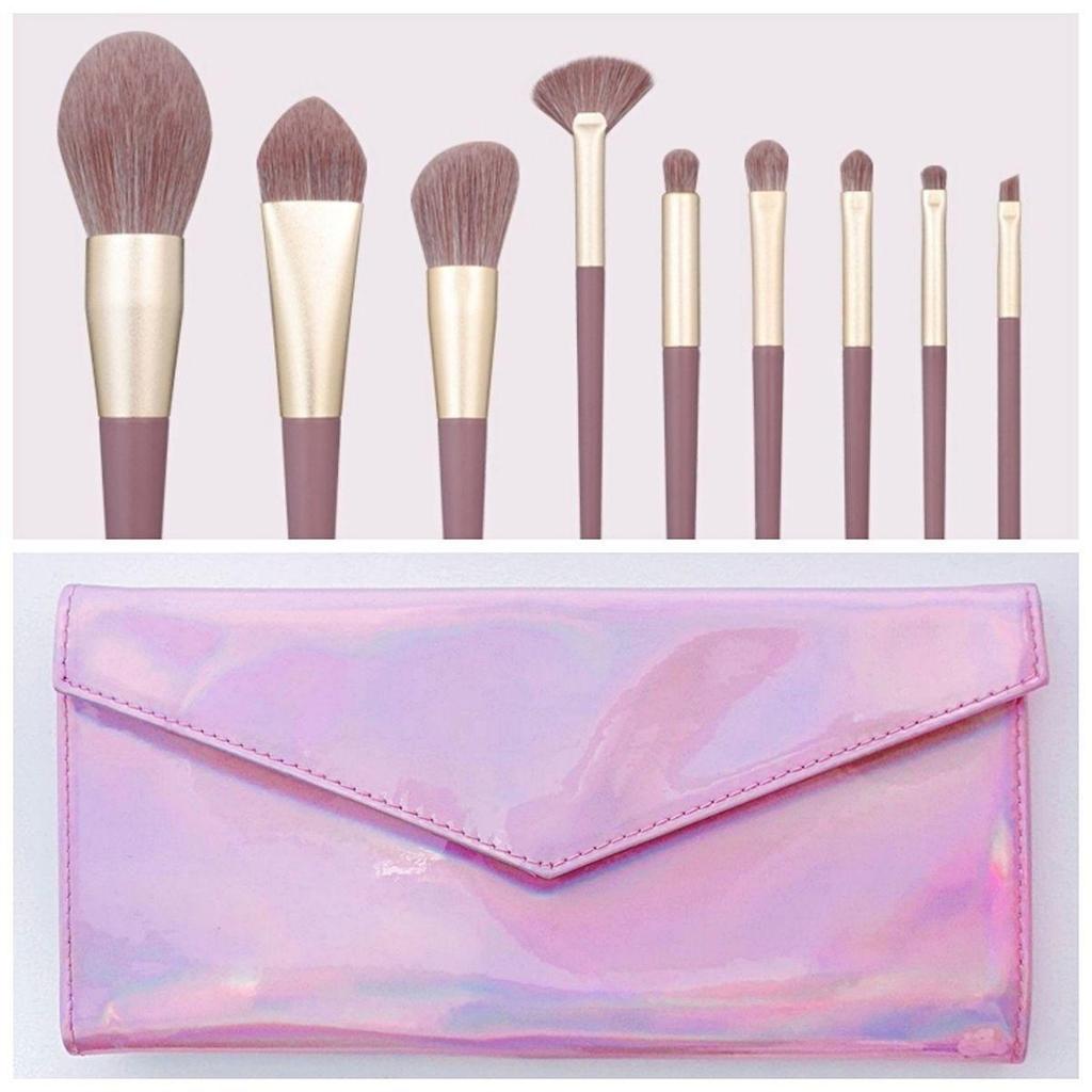 8-Piece Travel Makeup Brush Set: Beginner-Friendly Eyeshadow & Blush Brushes for Convenient Application