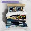 3pcs Tomioka Giyuu4 Design Cover Set - HD Printed Bedding with 1 Cover and 2 Pillowcases - Perfect for Home and Dorm Decor