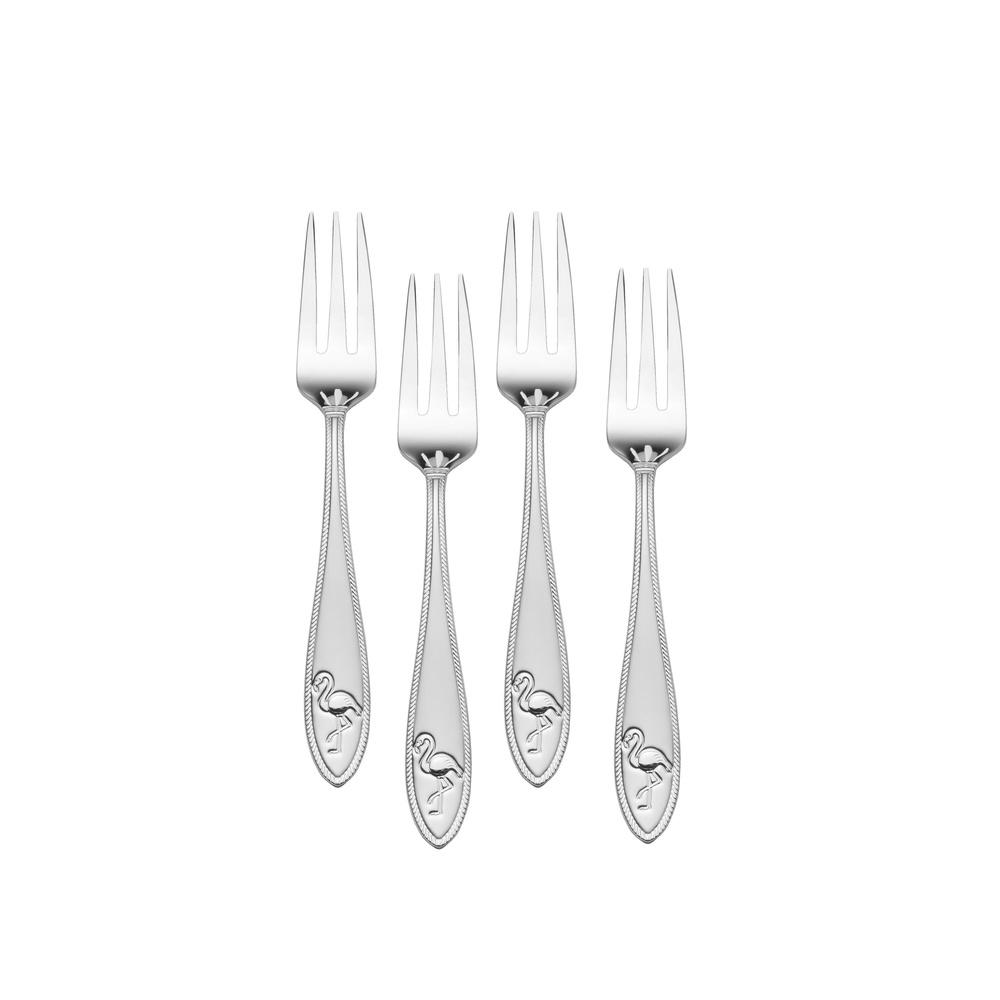 

Everyday Flamingo Appetizer Forks Set of 4 Cocktail Forks Stainless Steel Dishwasher Safe Coastal Charm Dining Utensils Dining United States