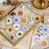 46-Piece Mini Boxed Sticker Set, Creative Flower Decorations, Various Flower Patterns In a Compact Box