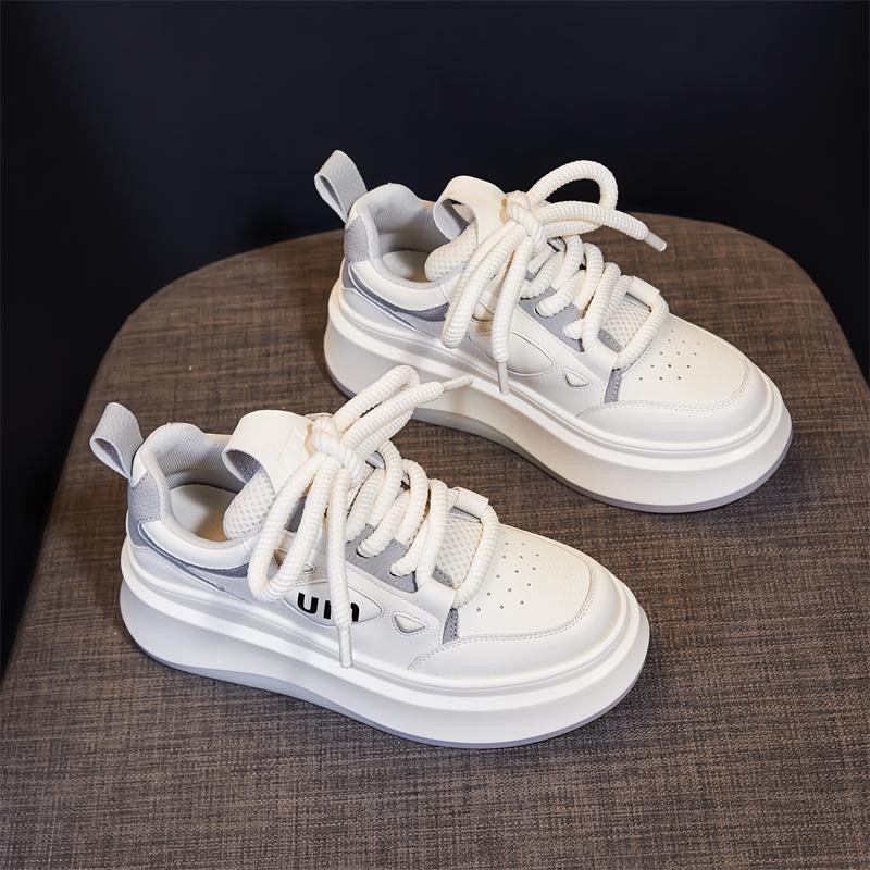 Versatile platform little white women's shoes heightening board shoes autumn high-end casual sports shoes