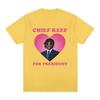 Rapper Chief Keef for President T Shirt Men Fashion Casual Short Sleeve T-shirt Aesthetic Vintage Oversized T-shirts Streetwear
