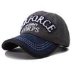 Trucker Dad Outdoor Casual Style Street Urban Hop Hip Hat Snapback Adjustable Cotton Washed Cap Baseball Vintage Stitching Embroidered U.S.Army Trendy